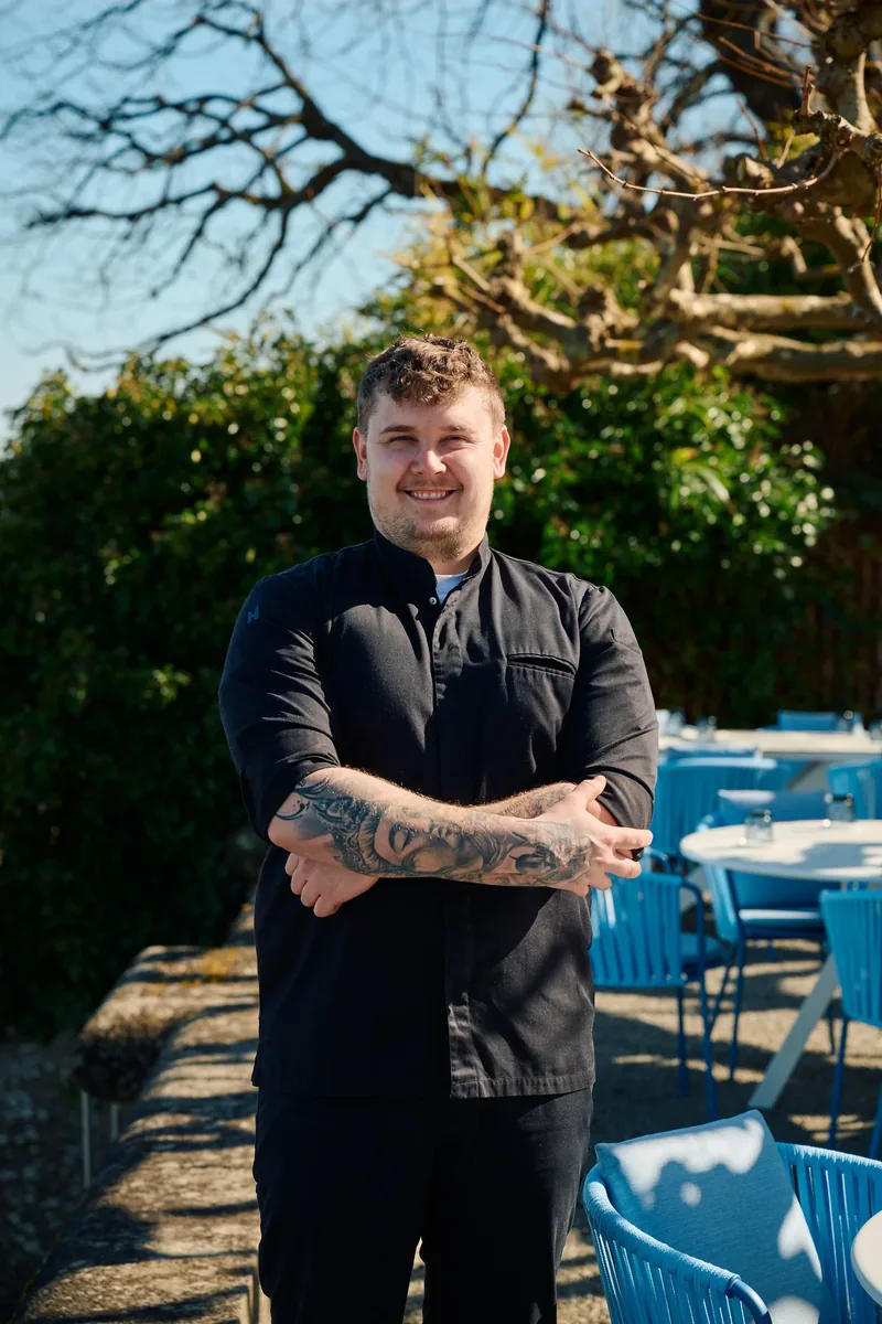 Lukas Siebel, Sous-Chef, auf der Terrasse