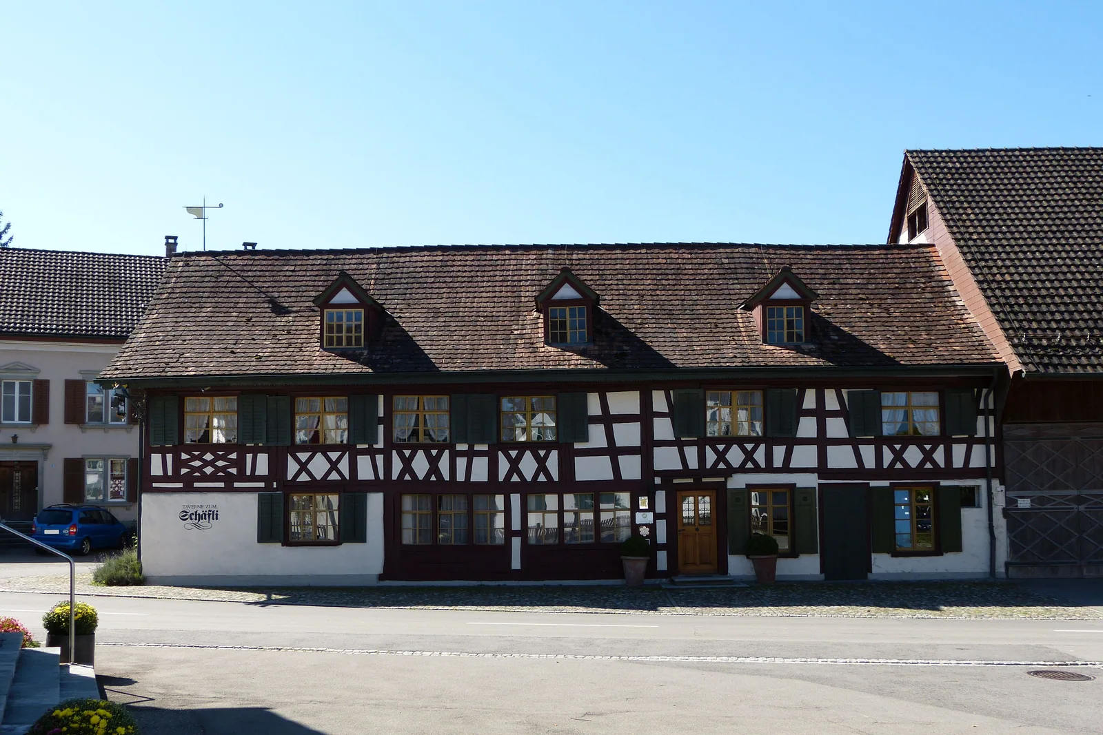Die Taverne zum Schäfli an der Oberdorfstrasse in Wigoltingen